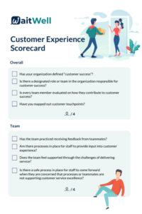 customer experience assessment page