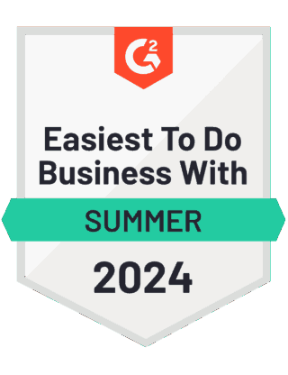 Visitor management Easiest To Do Business With Ease Of Doing Business With - G2 Badge