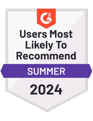 Users most likely to recommend G2 Badge